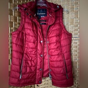 Barbour Women's Quilted Red Vest